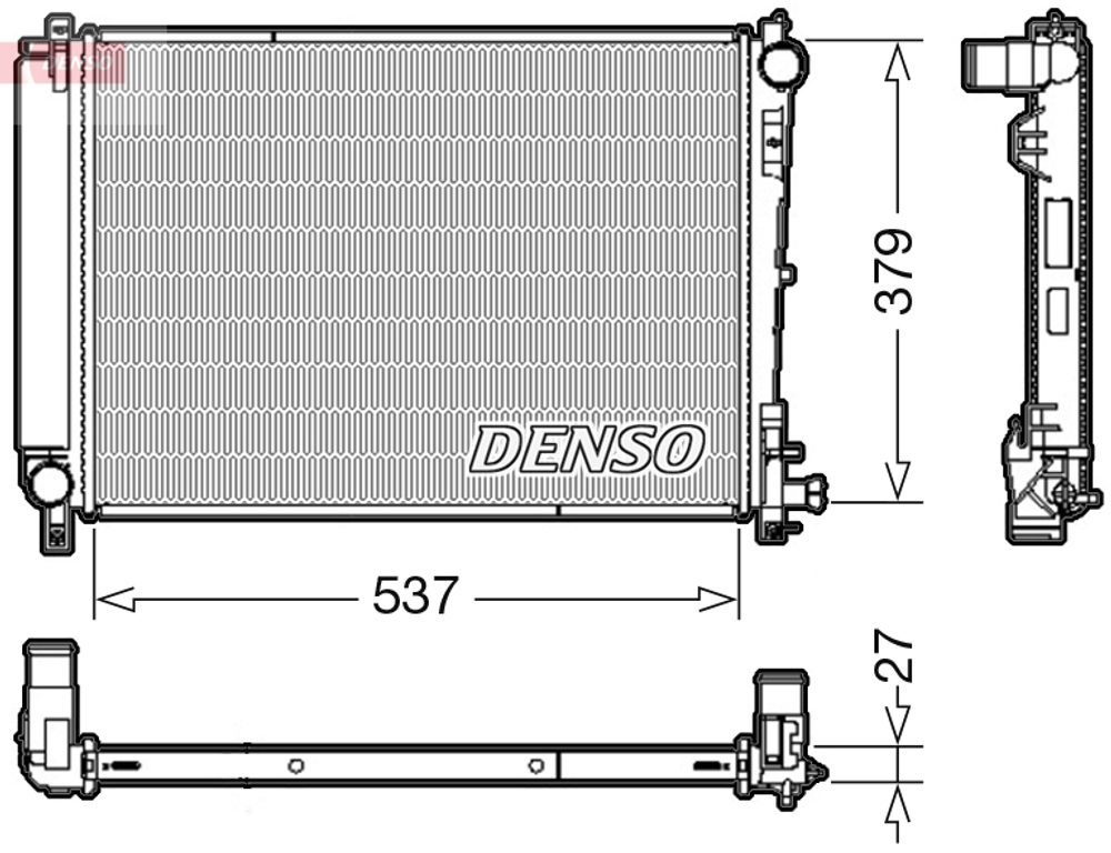 DENSO - DRM06003-DES - Hladnjak, hladenje motora