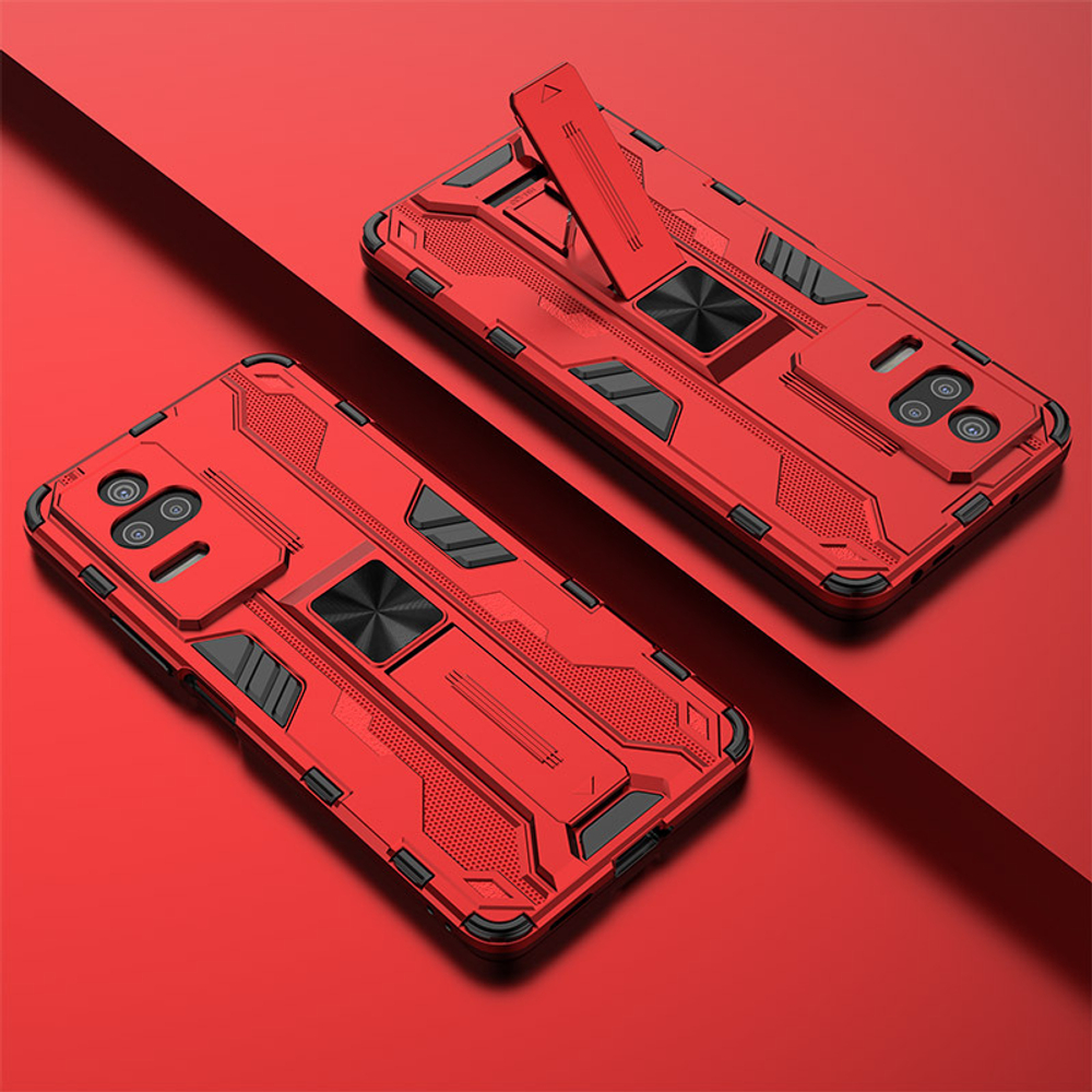Противоударный чехол с подставкой Transformer для Xiaomi Poco F4