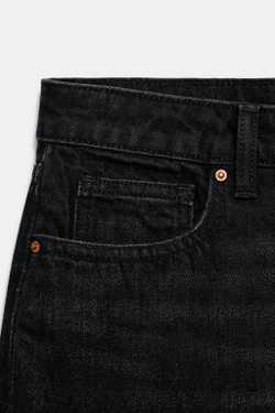 ZARA ДЖИНСЫ Z1975 REGULAR С НИЗКОЙ ПОСАДКОЙ, ЧЕРНЫЙ
