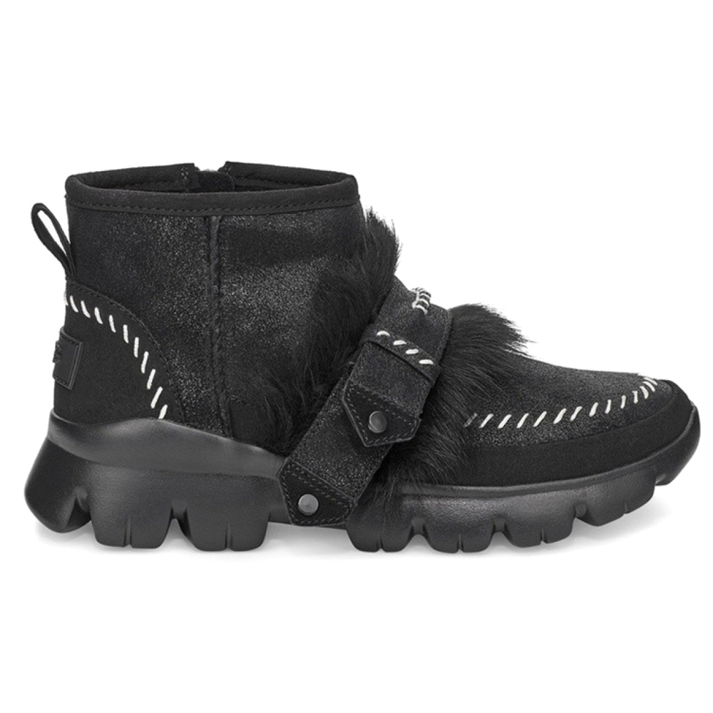 Сапоги UGG Fluff Punk Ankle Boot, 1107309-BLK
