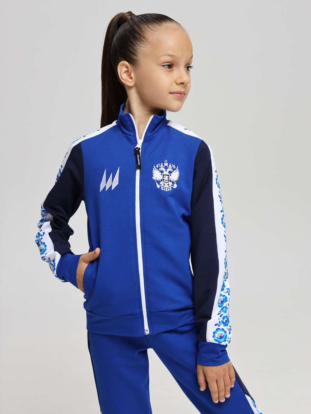 спортивный костюм для девочки гжель WILDWINS