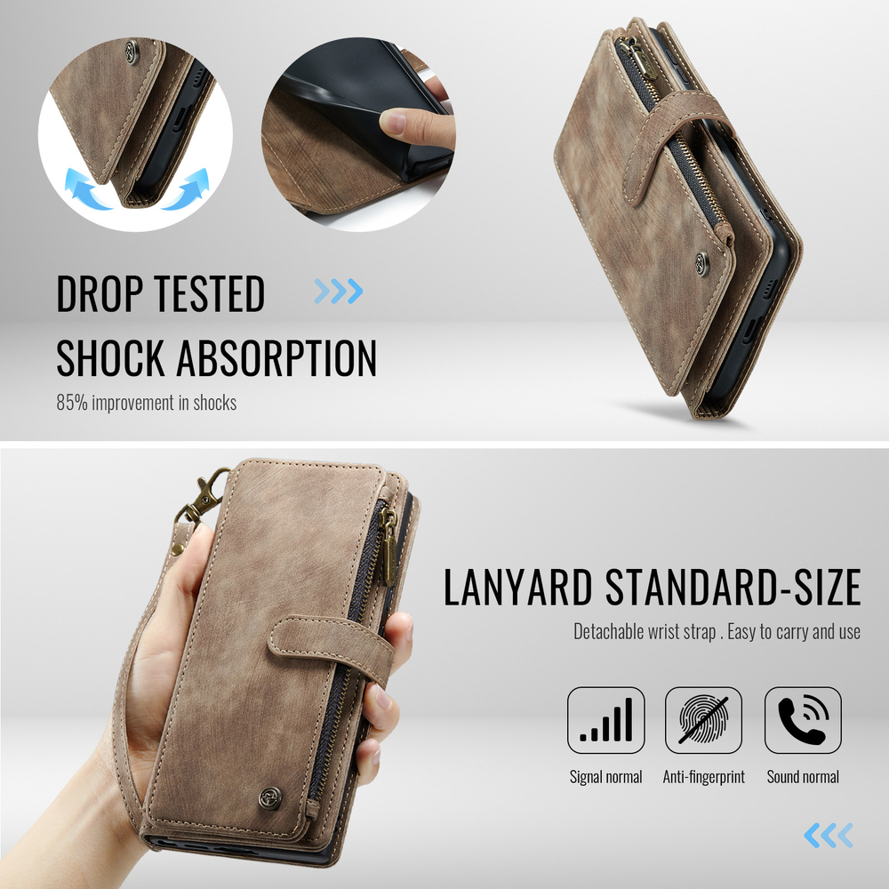 Многофункциональный чехол-кошелек CaseMe 3 in 1 Matte Wallet для Samsung Galaxy S26
