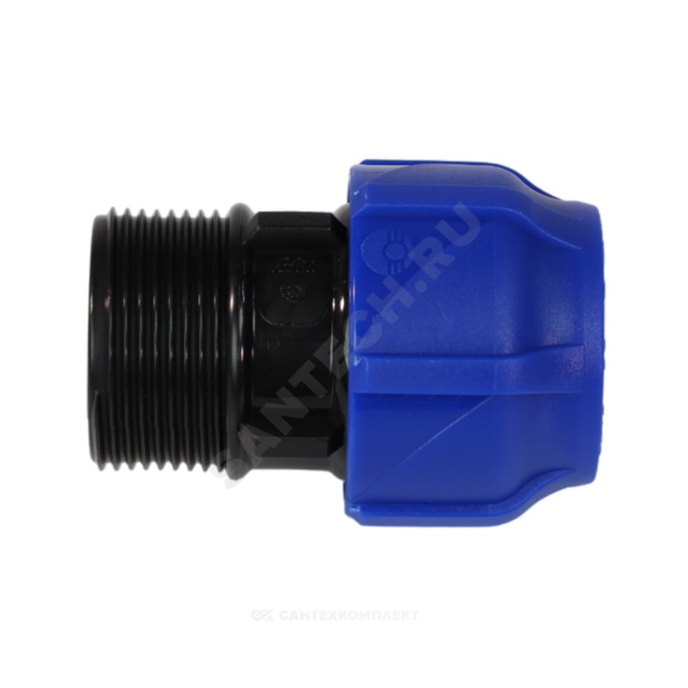 Муфта компрессионная ПЭ Дн 25х1" НР Ру16 VALFEX 121001125100
