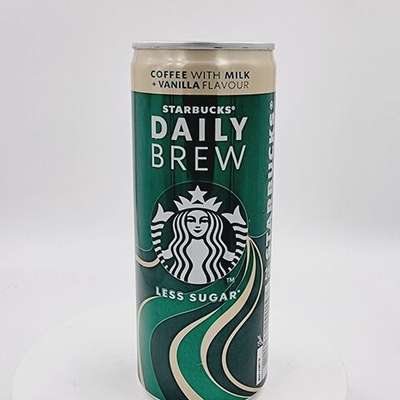 Starbucks кофе с молоком Daily Brew Iced Less Sugar Coffee with Milk + Vanilla 250 мл, (Дания)