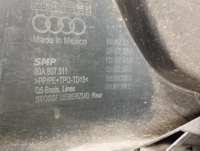 Бампер задний Audi Q5 2 80A (2017-2020) S-line