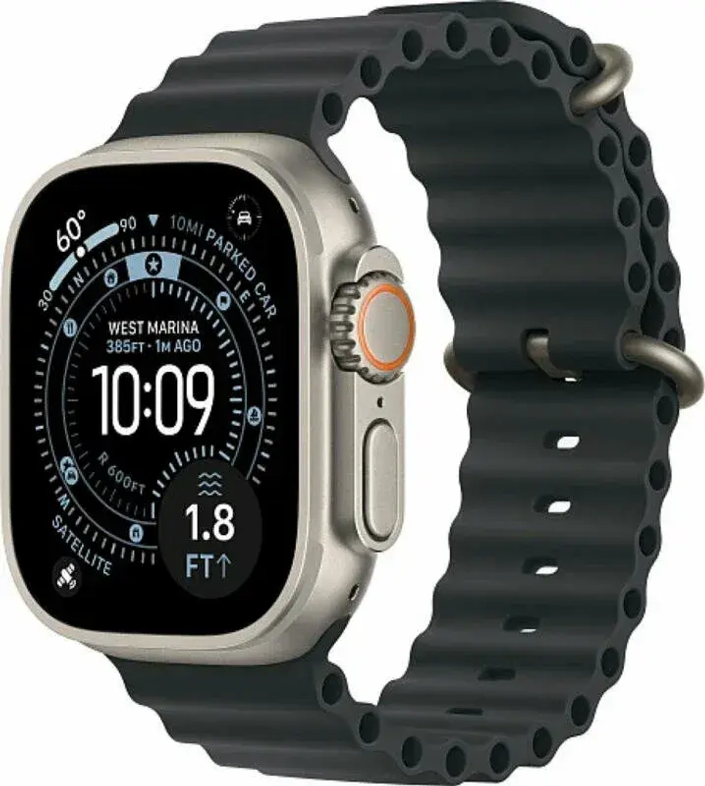 Умные часы Apple Watch Ultra 3, 49 мм, Natural Titanium Black Ocean Band