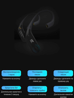Блютуз адаптер Ear hooks KZ AZ09 Pro (C-Pin, 0,75 mm)