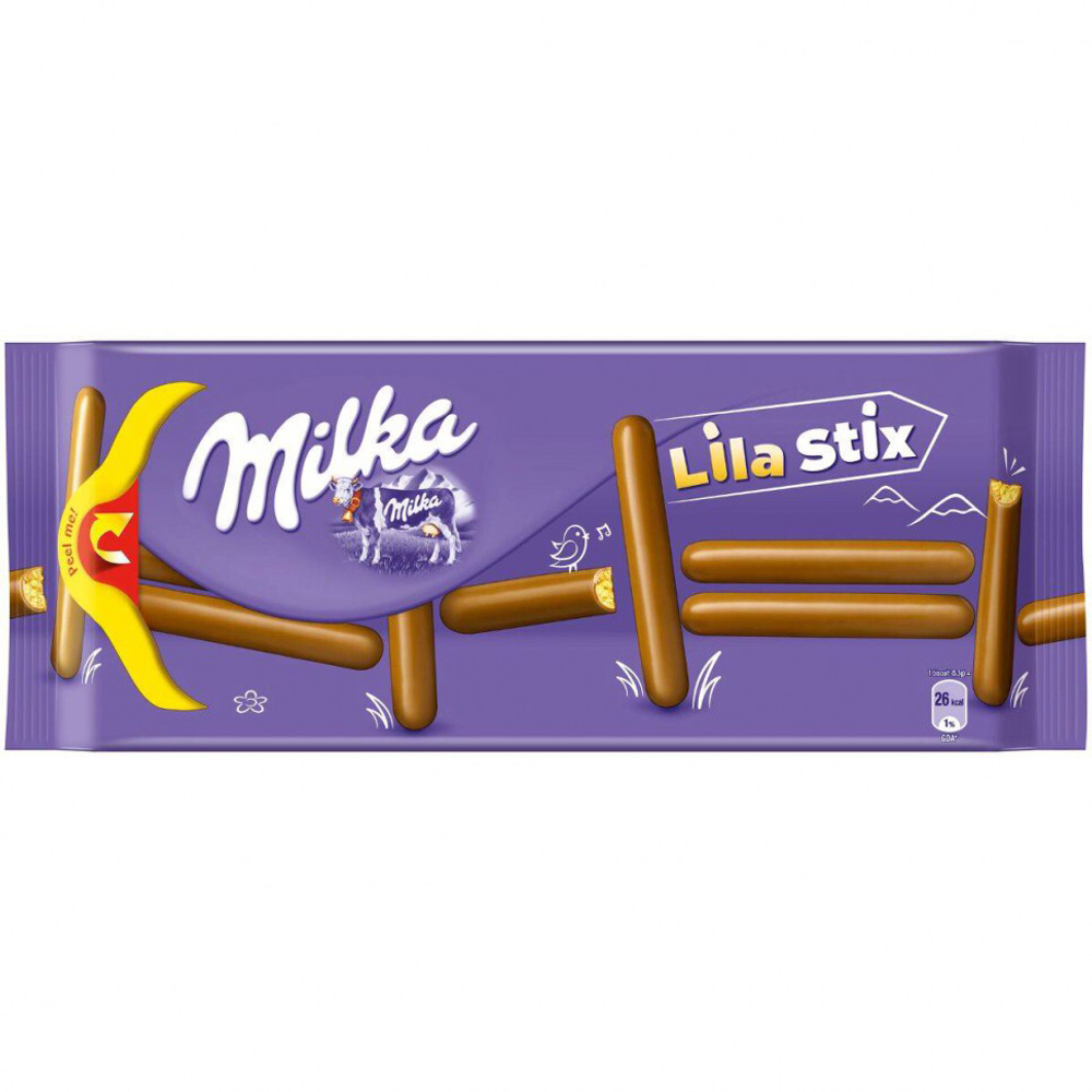 Печенье Милка 112гр Палочки Лила (Choco Sticks) (20)