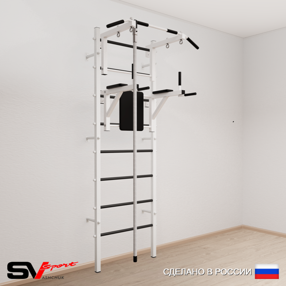 Шведская стенка Sv Sport 570 (Турник стандарт/Брусья/Канат)