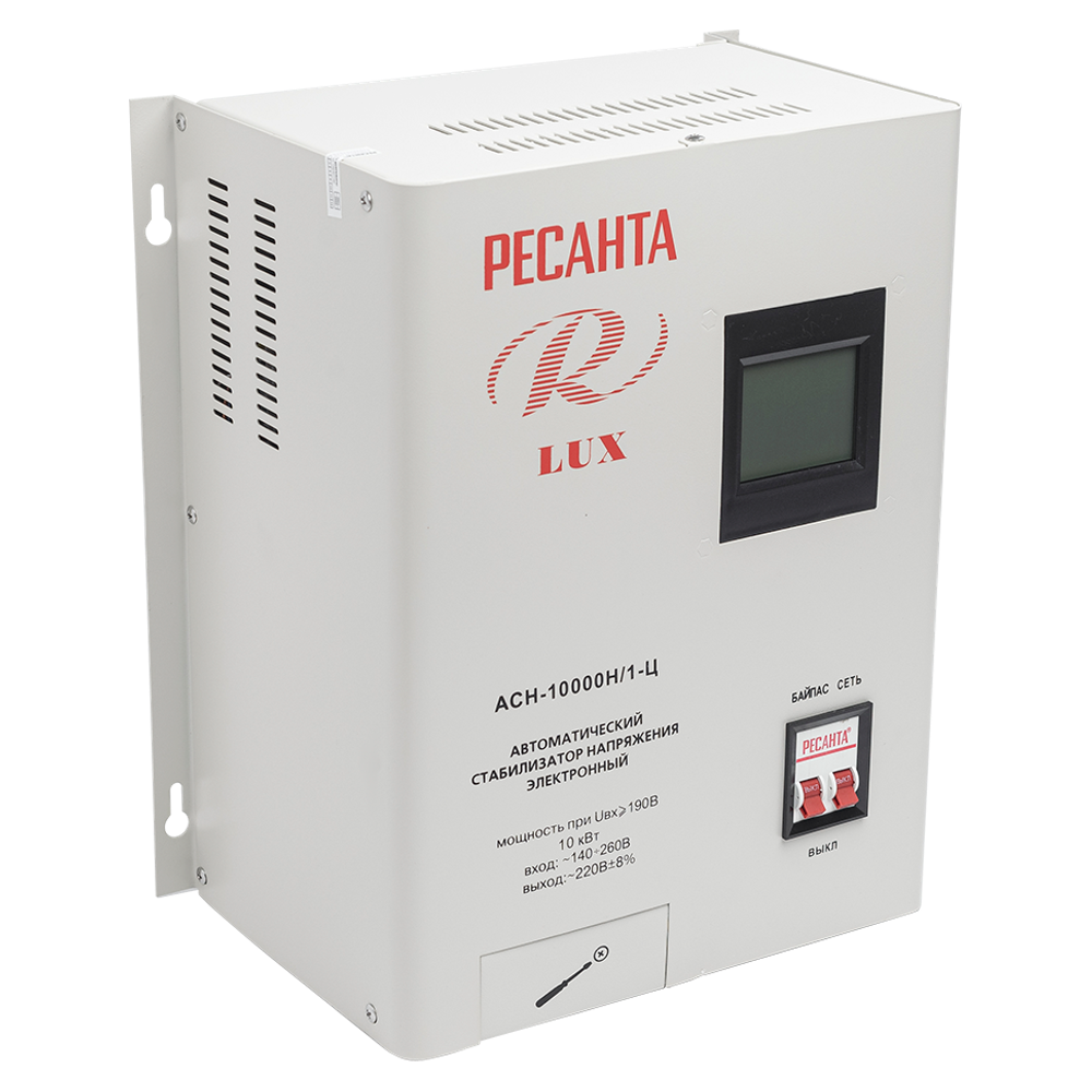 Стабилизатор напряжения серии LUX Ресанта АСН-10000Н/1-Ц