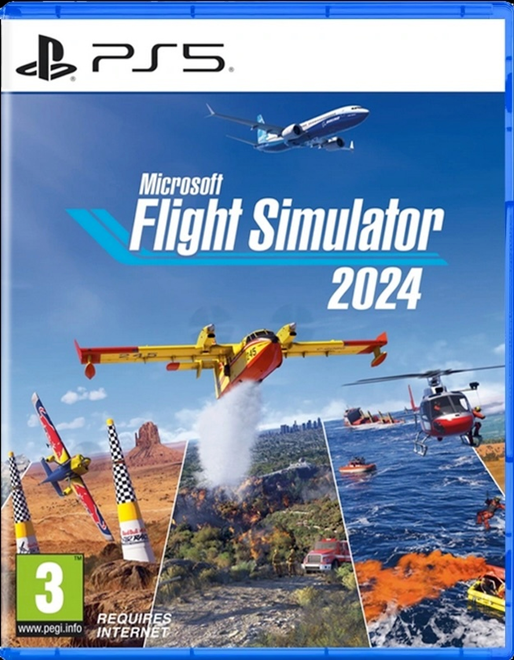 Microsoft Flight Simulator 2024 (диск для PS5, интерфейс и субтитры на русском языке)