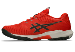 Мужские теннисные кроссовки Asics Solution Speed FF 4 Clay - cherry tomato/vintage khaki