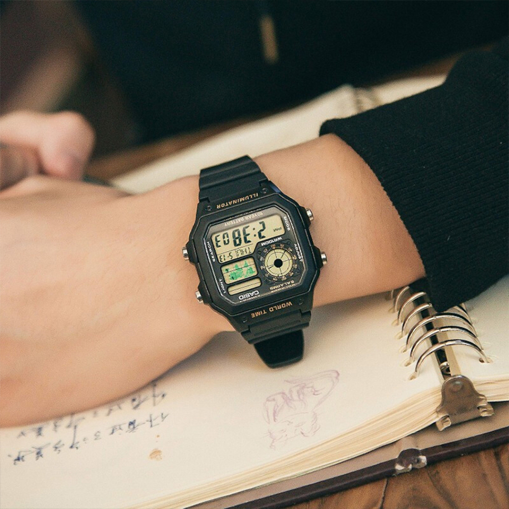 Часы CASIO YOUTH STANDARD 100, AE-1200WH-1B