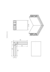Соединитель угловой UX5 CLT 0.226 04 BL Crystal Lux