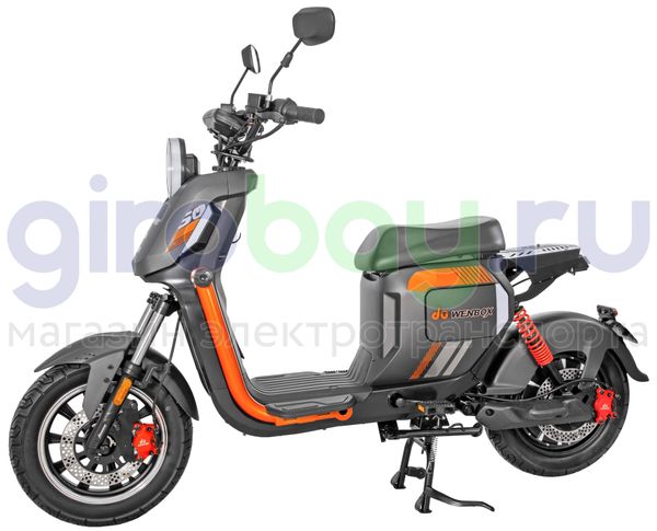 Электроскутер WENBOX U2 1500W (60V/30Ah) - Чёрный фото №1