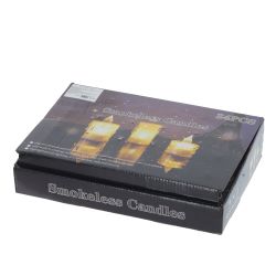 GAEM Изделие декоративное "Свеча" (подсветка, LR54x3) (блок 24шт), L3,, L3,5 W3,5 H5 см