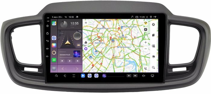 Магнитола для KIA Sorento Prime 2015+ (UM) - Kuberg QLed, Android 13, Быстрейшая, CarPlay, SIM-слот