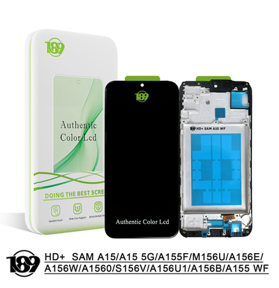 Дисплей Samsung A15 4G/ 5G/ A155F/ A156B/ A156E с рамкой; HD+; Бренд MS (incell Premium)