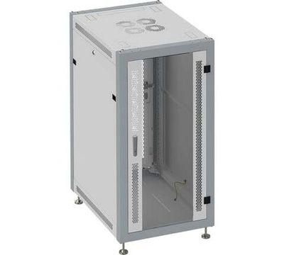 Коммутационный шкаф SYSMATRIX, 27U 600х1000х1330 передняя дверь-стекло, задняя перфорация SL 6027 713
