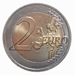 2 евро 2016 Латвия - Корова. Сельское хозяйство