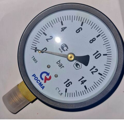 Манометр ТМ-510Р.00 радиальный Дк100мм 0-16bar кл.1,5 G1/2" Росма