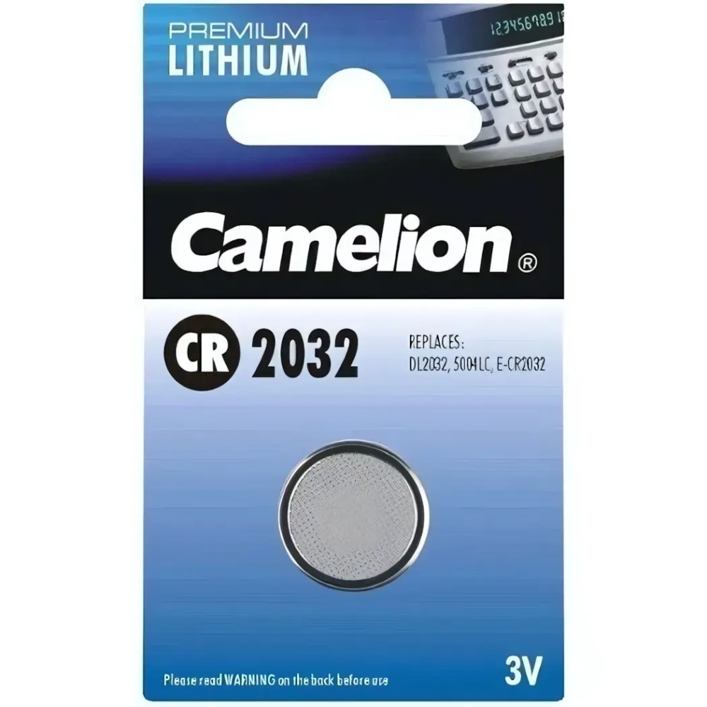 Батарейка литиевая CR 2032 Camelion 1xBL 3V (10/360)