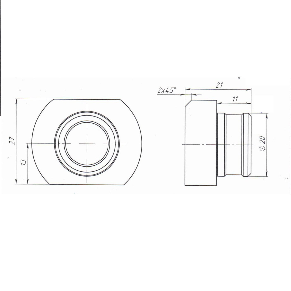 Матрица круглая HI-PRO для пресс-перфоратора Nitto Kohki E25-0615 тип B, D=13 мм