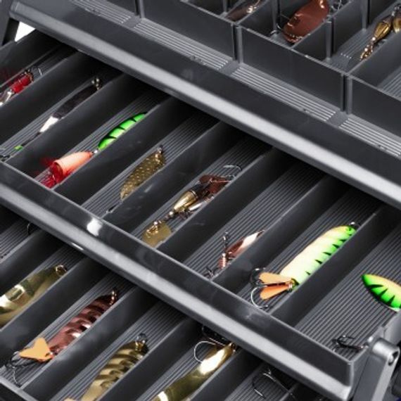 Ящик для снастей NISUS Tackle Box трехполочный зеленый (N-TB-3-G)