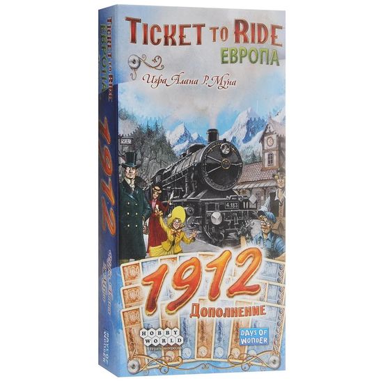 Настольная игра Ticket to Ride. Европа 1912 (новые компоненты)