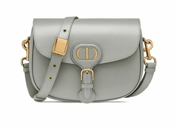 Сумка Dior Bobby, средний формат светло-серый