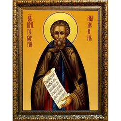 Георгий Пелопонесский, Малеин преподобный. Икона на холсте.