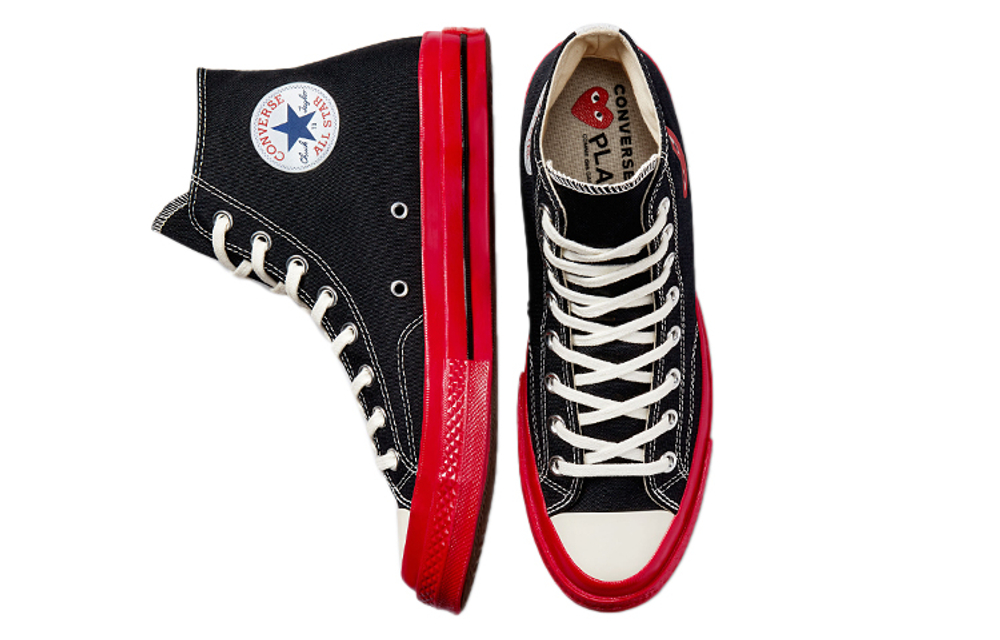 Chuck 70 Comme des Garçons Play x Chuck 70 Converse High "Black Red"