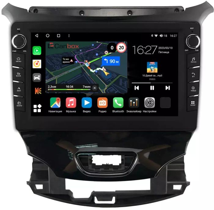 Магнитола для Chevrolet Cruze 2 2016-2019 - Canbox 9-2113 Android 10, Быстрая, CarPlay, 4G SIM-слот