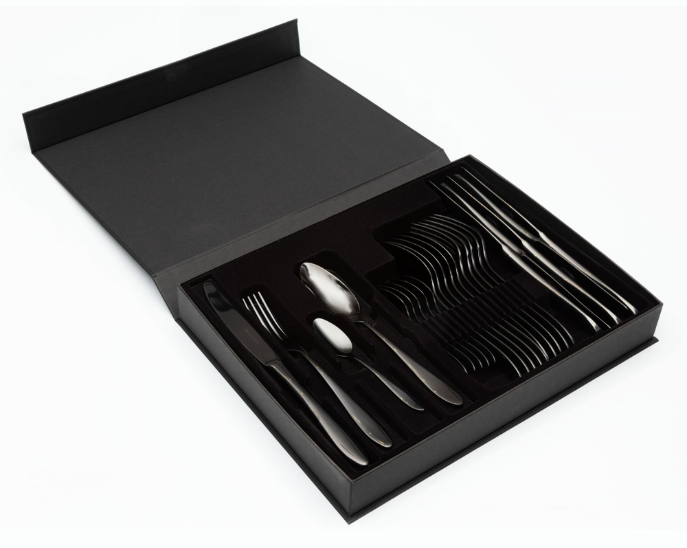 Набор BELO black55-56 столовые приборы Belo Inox Черный