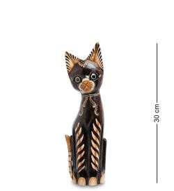 99-246 Фигурка «Кошка» н-р из трех 30,25,20 см (албезия, о.Бали)