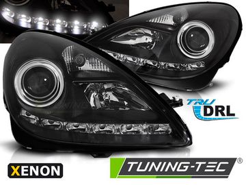 Фары передние DRL BLACK для MERCEDES R171 SLK 04-11