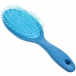 Расческа массажная «Lady Brush», форма овальная, цвет синий, 22,5*7см (блистер Ultramarine)