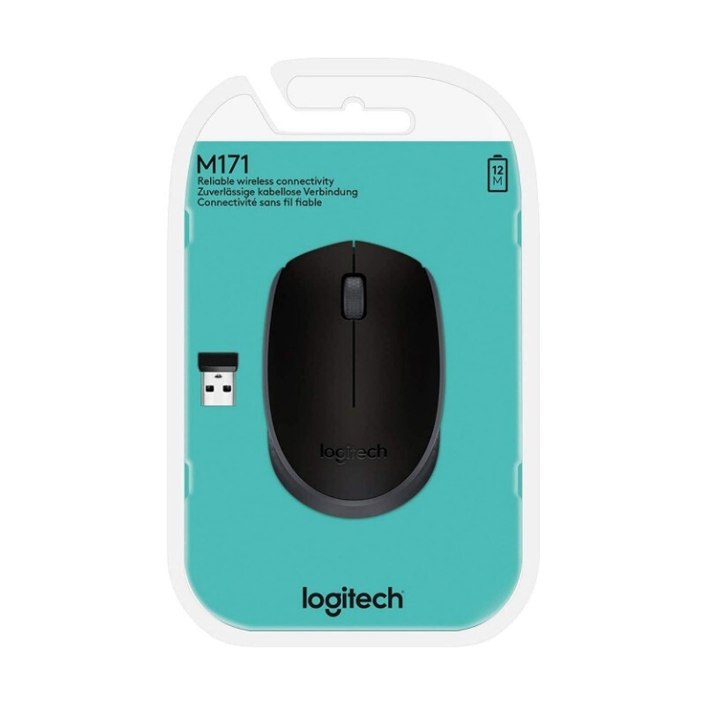 Мышь Logitech M171, Black/Grey (беспроводная 2.4 GHz)