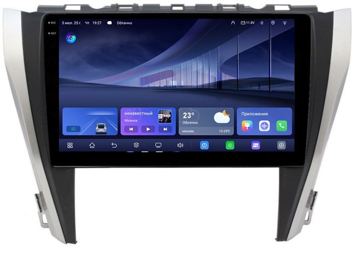 Магнитола для Toyota Camry 2014-2018 - Kuberg QLed+2K, Android 14, TS105, Быстрейшая, CarPlay, SIM-слот