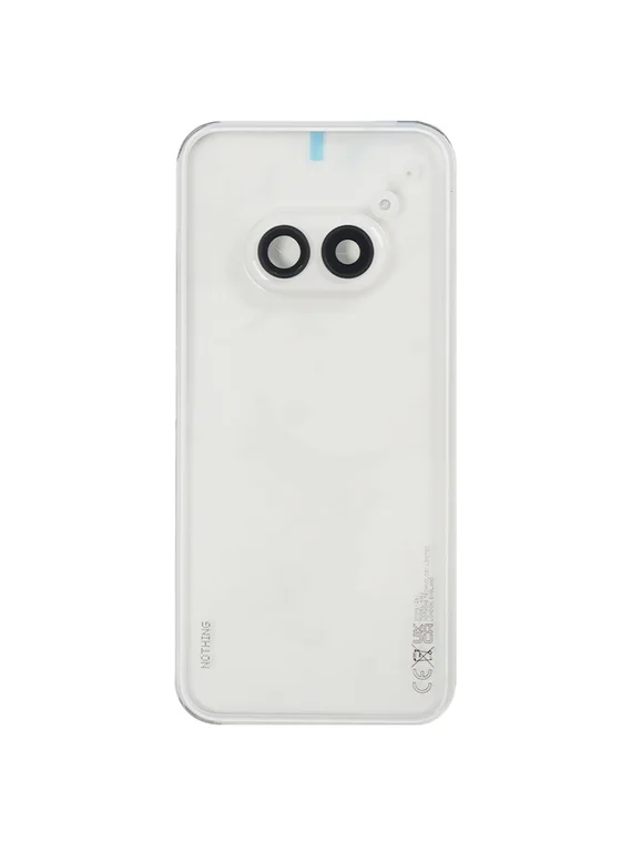 Задняя крышка для Nothing Phone (2a) со стеклом камеры, белая (White)