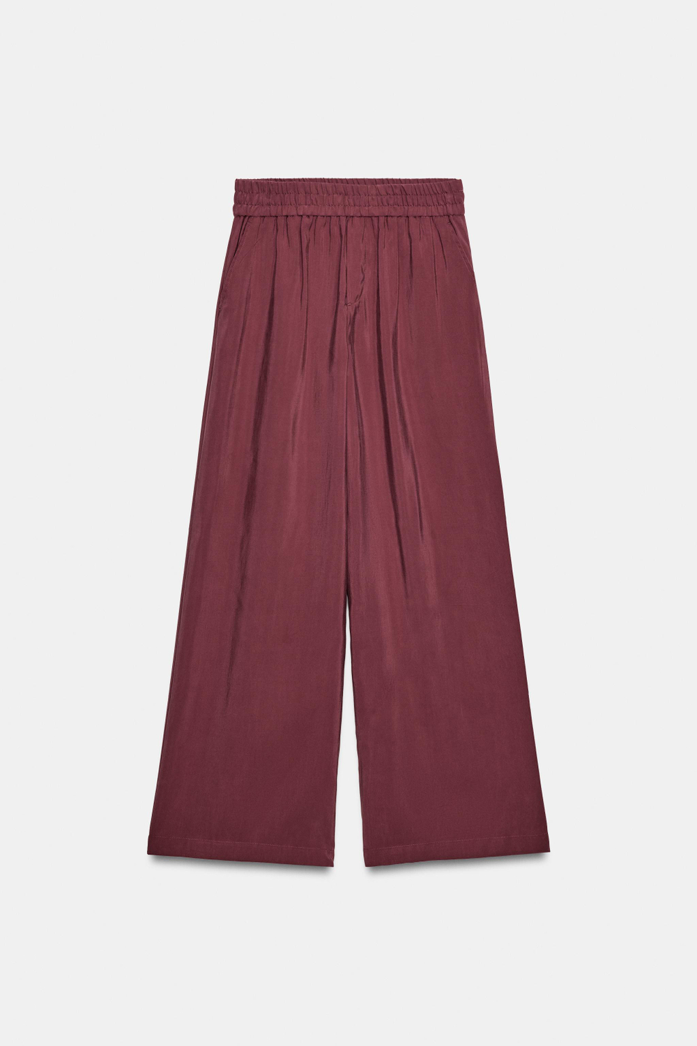 ШИРОКИЕ БРЮКИ С ЭЛАСТИЧНЫМ ПОЯСОМ — ZARA