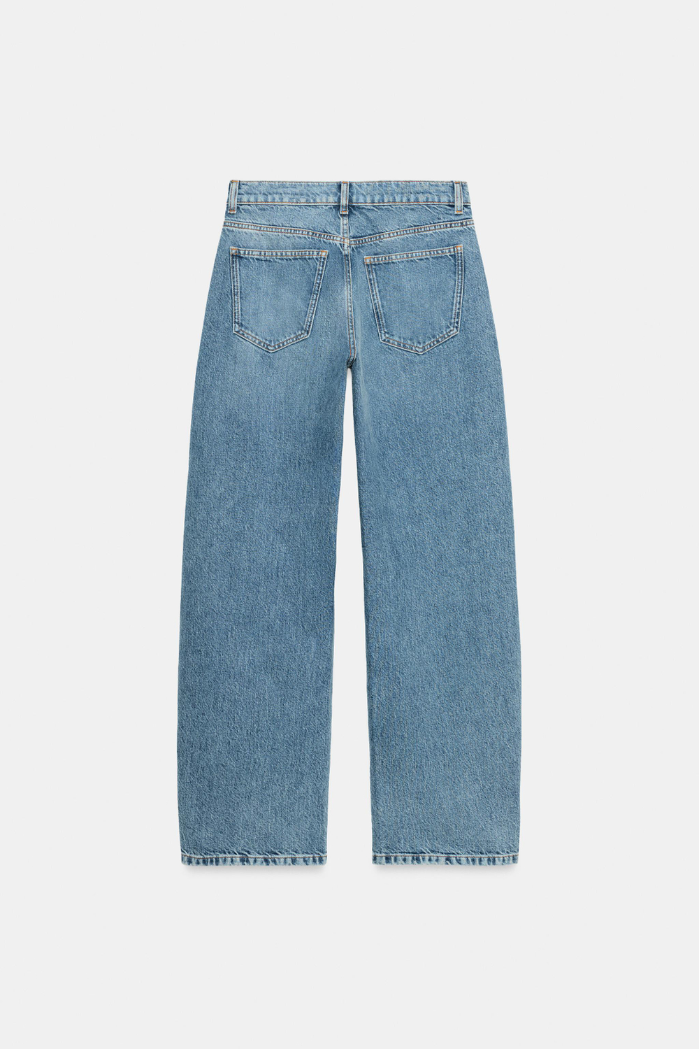 ДЖИНСЫ CURVED STRAIGHT СО СРЕДНЕЙ ПОСАДКОЙ — ZW COLLECTION — ZARA