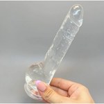 Фаллоимитатор Lusty прозрачный от Alive (18*3,2 см.)