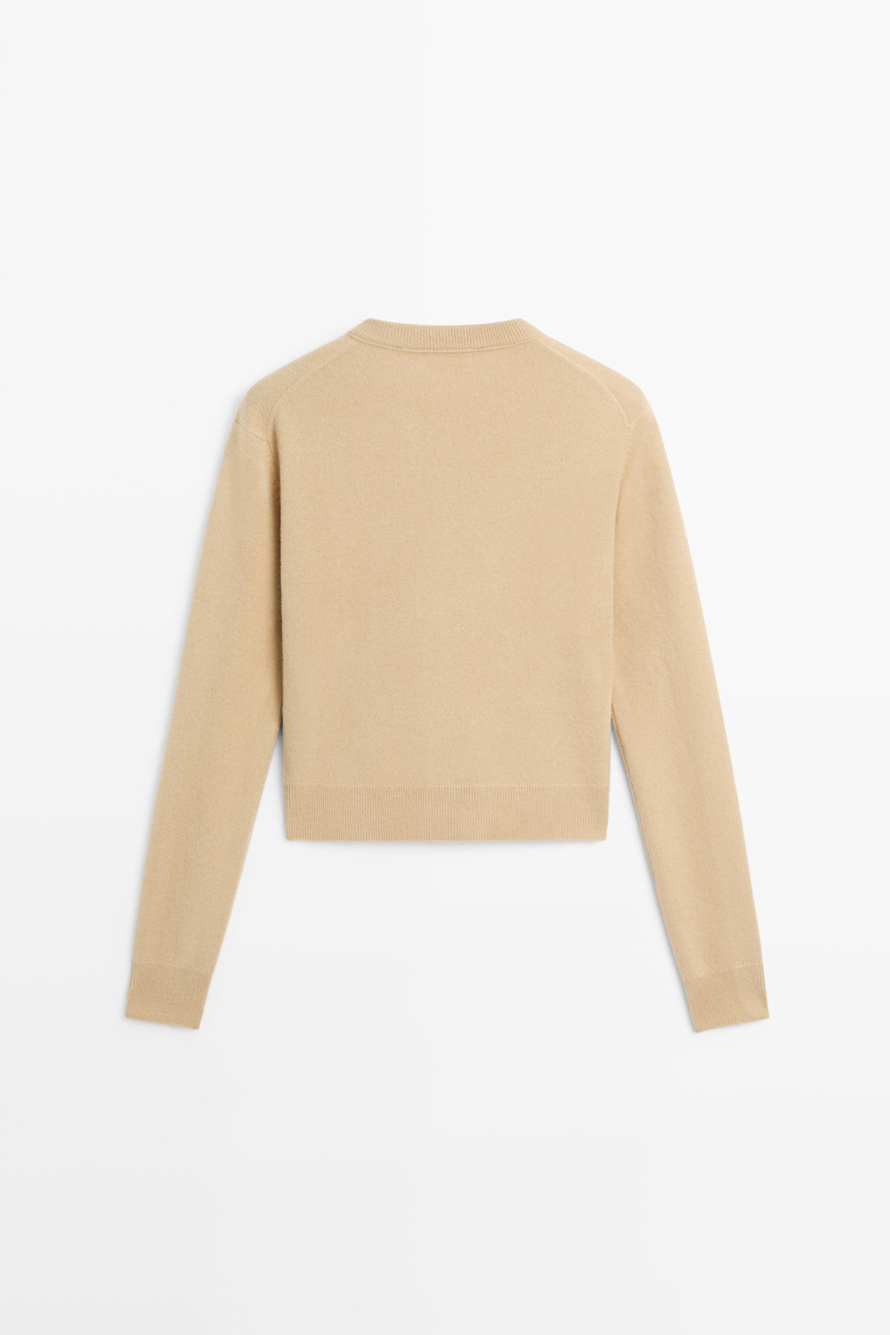 Massimo Dutti Кардиган с пуговицами, цвет верблюжьей шерсти