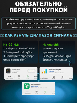 Репитер Усилитель сигнала сотовой связи и интернета. Комплект