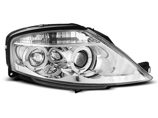 Передние фары ANGEL EYES CHROME для Citroen C3