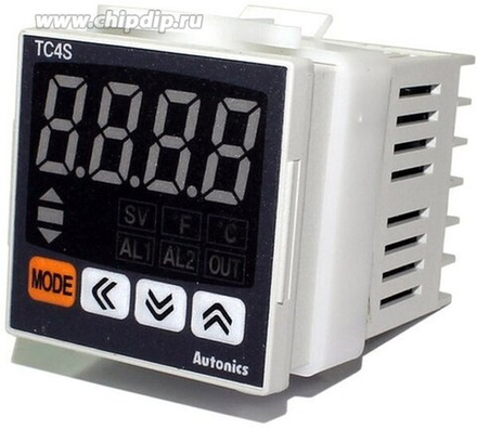 TC4S-12R Температурный контроллер с ПИД-регулятором, 24VAC/24-48VDC, 24VAC 50/60Hz, 1 выход сигнализации, управляющий выход реле 3А, 250VAC
