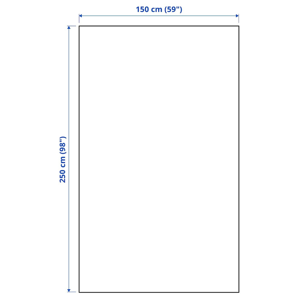 IKEA INDIRA (ИКЕА ИНДИРА) — Покрывало, натуральный/отбеленный хлопок, 150x250 см, фото 4