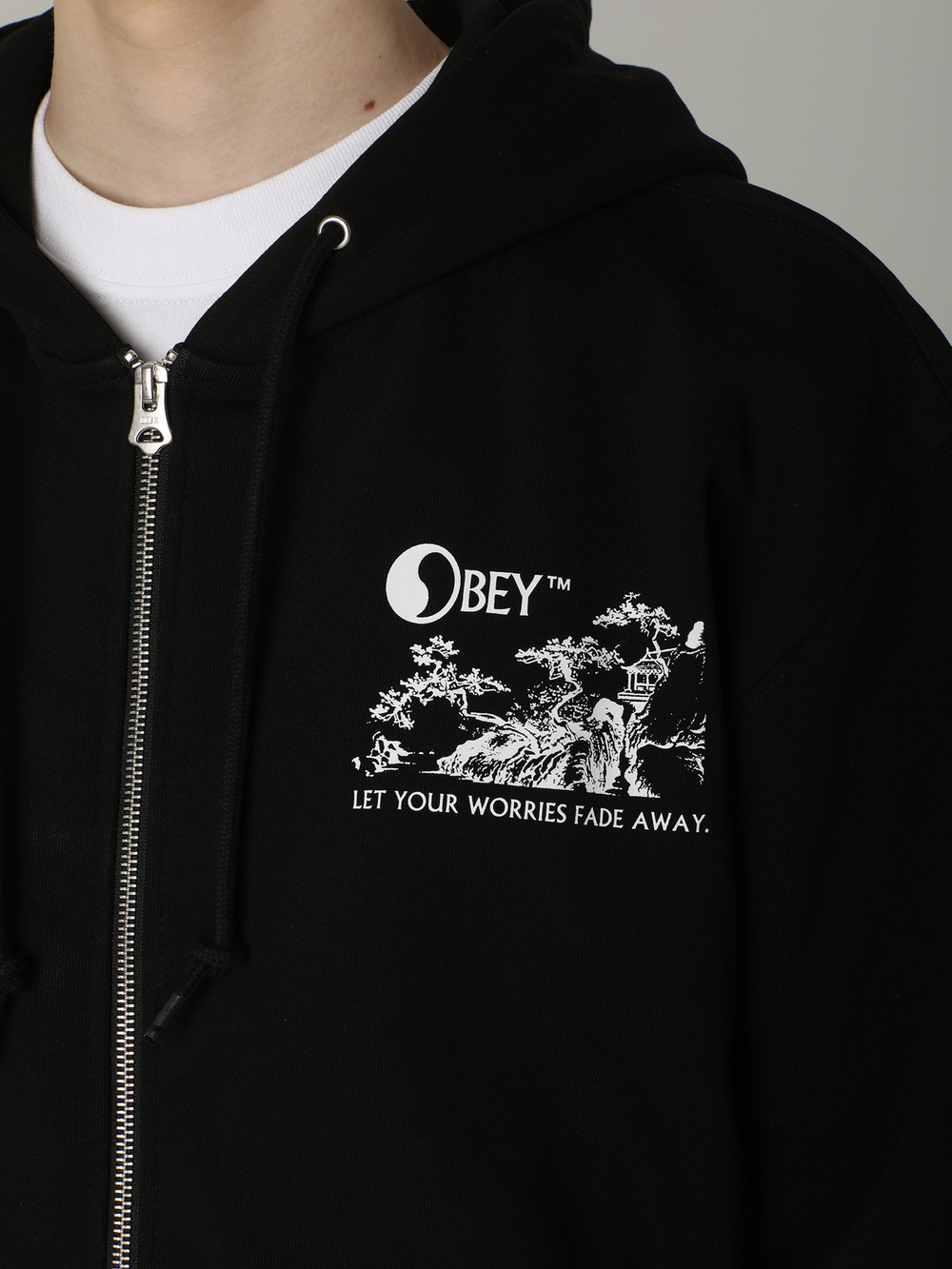 Мужская Толстовка Obey Let Your Worries Fade Away
