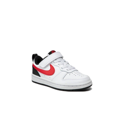 Nike Court Borough Low 2 (PS) White Black Red